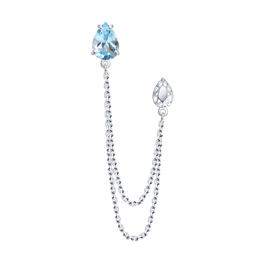 Брошь SOKOLOV из серебра с топазом
Брошь SOKOLOV из серебра с топазом