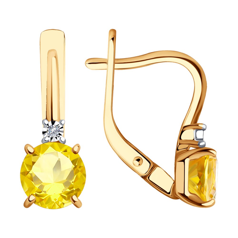 Серьги SOKOLOV Diamonds из комбинированного золота с бриллиантами и цитринами
Серьги SOKOLOV Diamonds из комбинированного золота с бриллиантами и цитринами