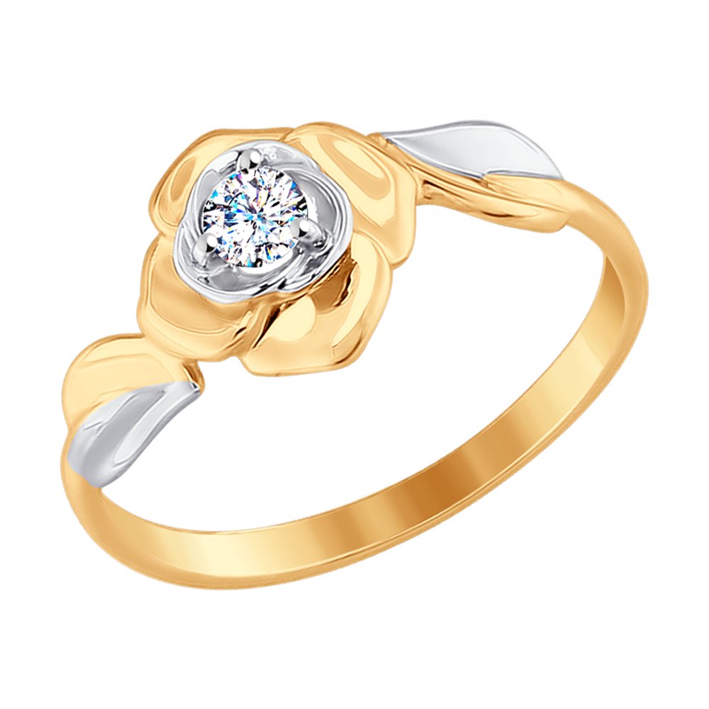 Кольцо SOKOLOV из золота с фианитом 
Кольцо SOKOLOV из золота с фианитом