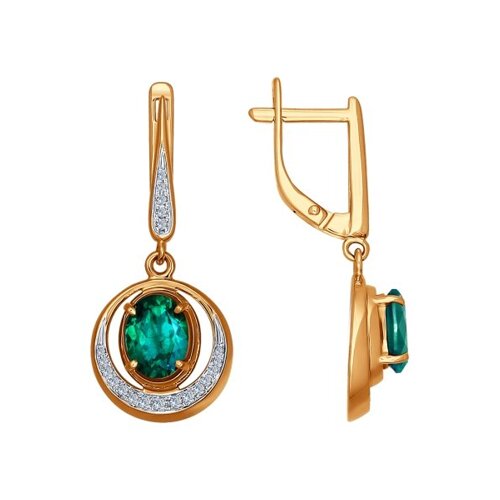 Серьги SOKOLOV из золота с бриллиантами и изумрудами
Серьги SOKOLOV из золота с бриллиантами и изумрудами