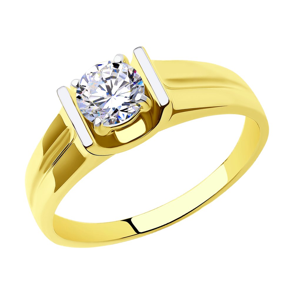 Кольцо SOKOLOV из желтого золота с фианитом
Кольцо SOKOLOV из желтого золота с фианитом