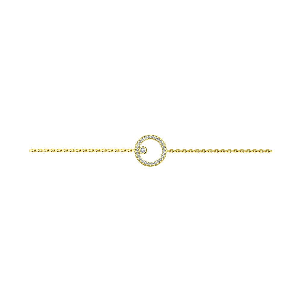 Браслет SOKOLOV из золочёного серебра с фианитами
Браслет SOKOLOV из золочёного серебра с фианитами