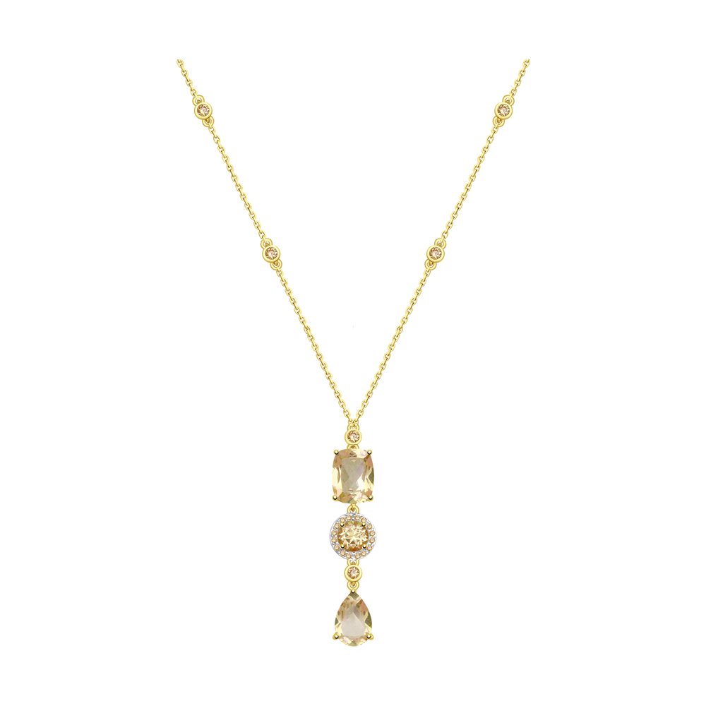 Колье SOKOLOV из желтого золота с розовыми топазами Swarovski и жёлтыми Swarovski Zirconia
Колье SOKOLOV из желтого золота с розовыми топазами Swarovski и жёлтыми Swarovski Zirconia