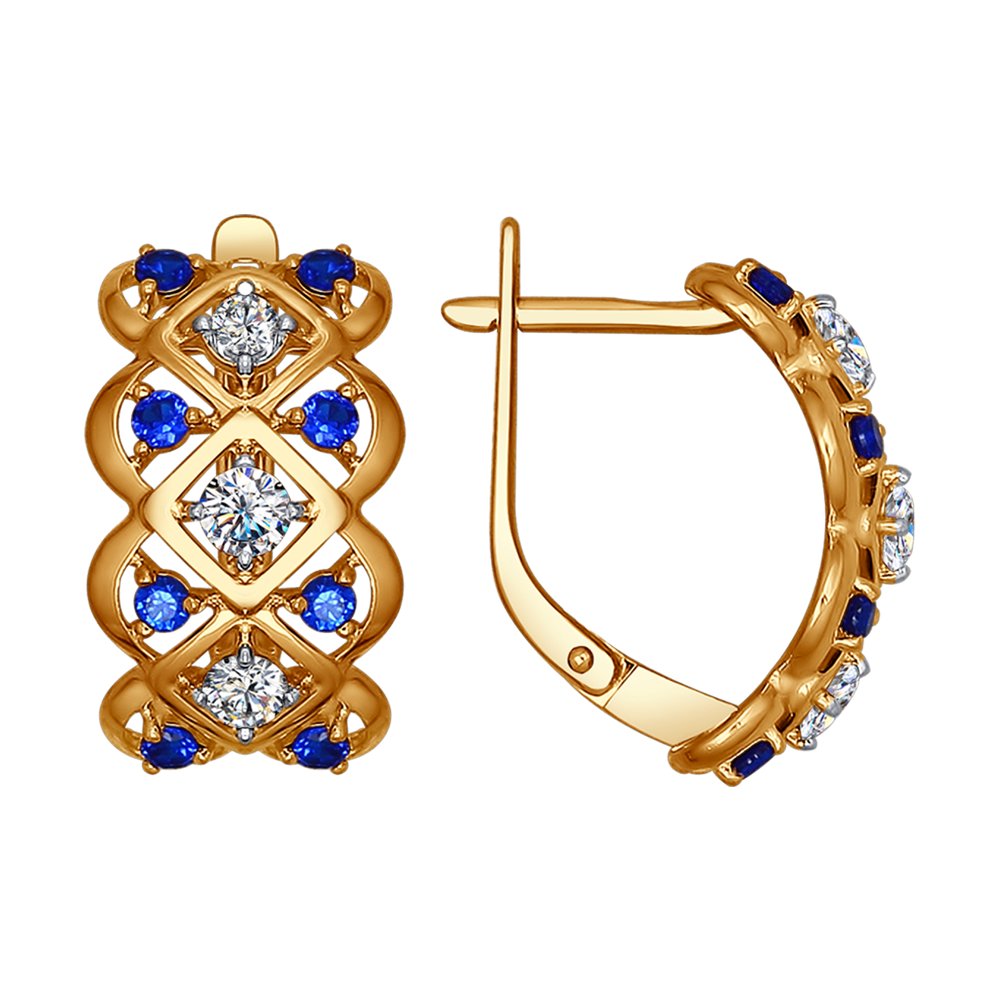 Серьги SOKOLOV из серебра с бесцветными и синими фианитами
Серьги SOKOLOV из серебра с бесцветными и синими фианитами