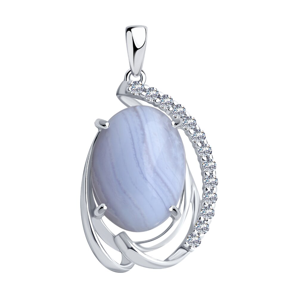 Подвеска SOKOLOV из серебра с агатом и фианитами
Подвеска SOKOLOV из серебра с агатом и фианитами