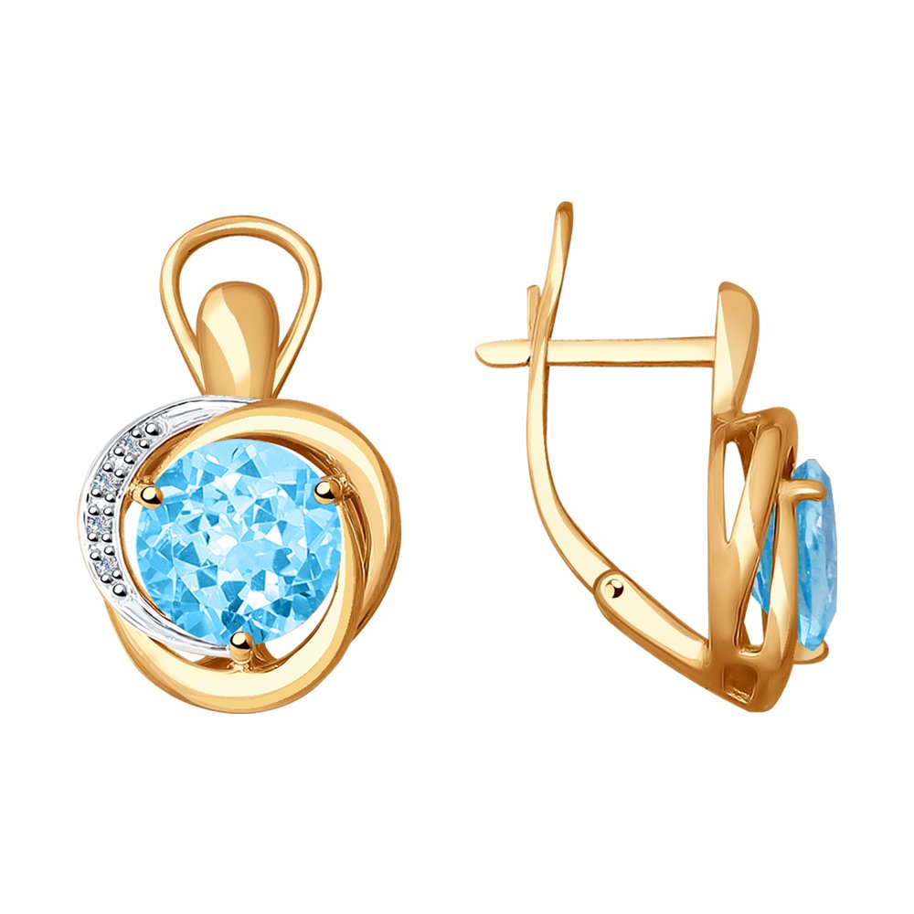 Серьги SOKOLOV из золота с бриллиантами и топазами
Серьги SOKOLOV из золота с бриллиантами и топазами