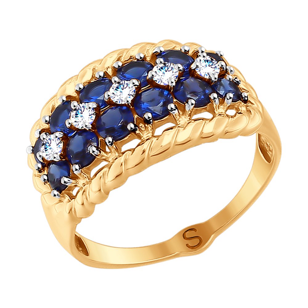 Кольцо SOKOLOV из золота с фианитами 
Кольцо SOKOLOV из золота с фианитами