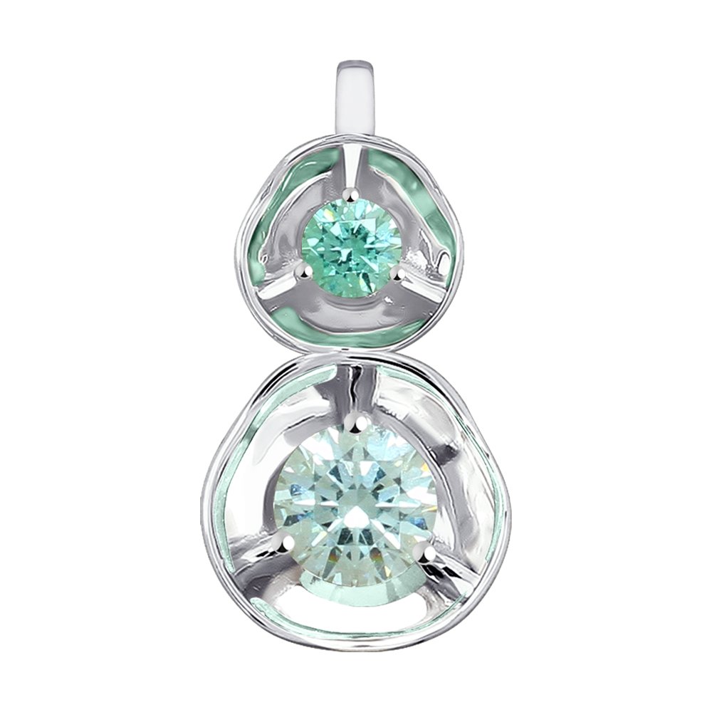 

Подвеска SOKOLOV из белого золота со Swarovski Zirconia
