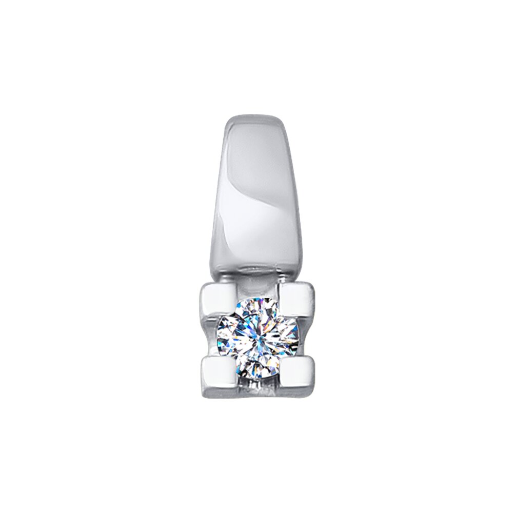 

Подвеска SOKOLOV Diamonds из белого золота с алмазной гранью с бриллиантом