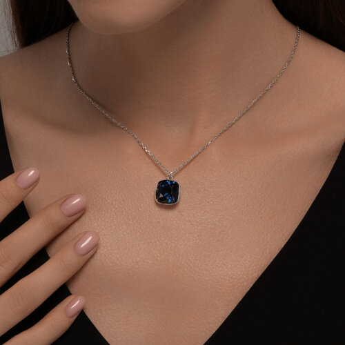 Колье из серебра с фианитом - фото 3