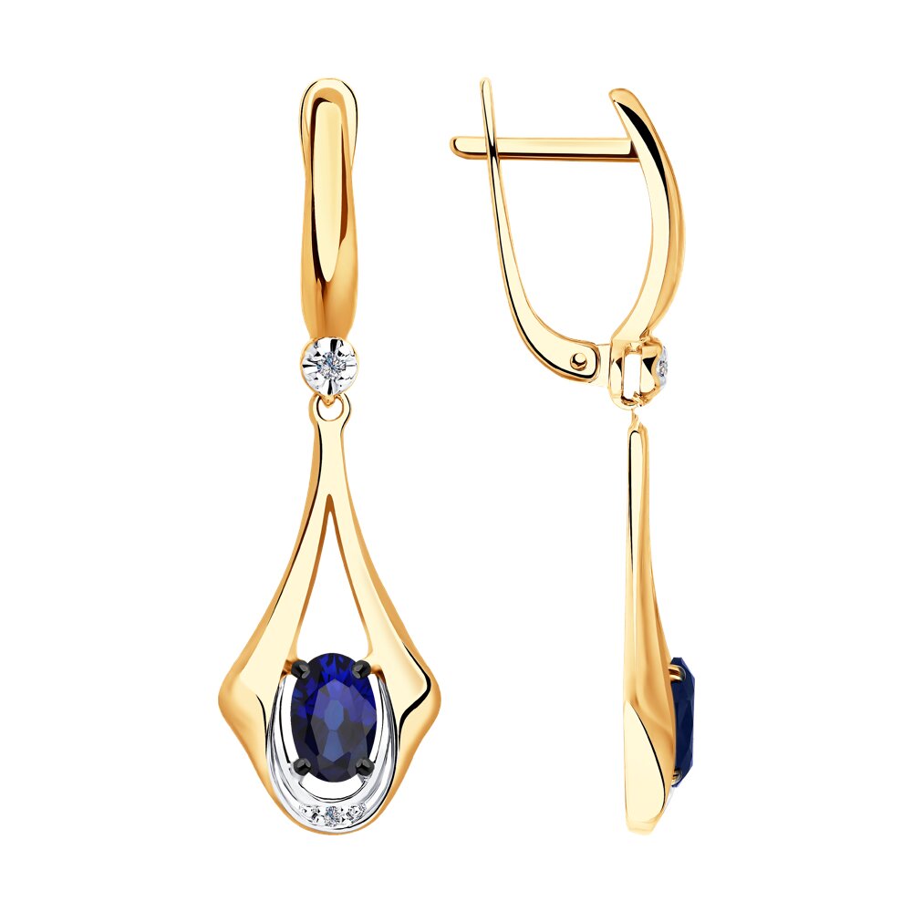 

Серьги SOKOLOV Diamonds из золота с бриллиантами и корундами