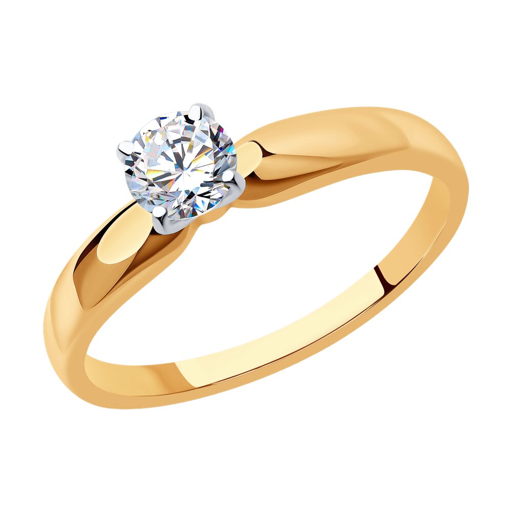 

Кольцо SOKOLOV Diamonds из комбинированного золота с бриллиантом
