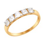 Кольцо из золота со Swarovski Zirconia