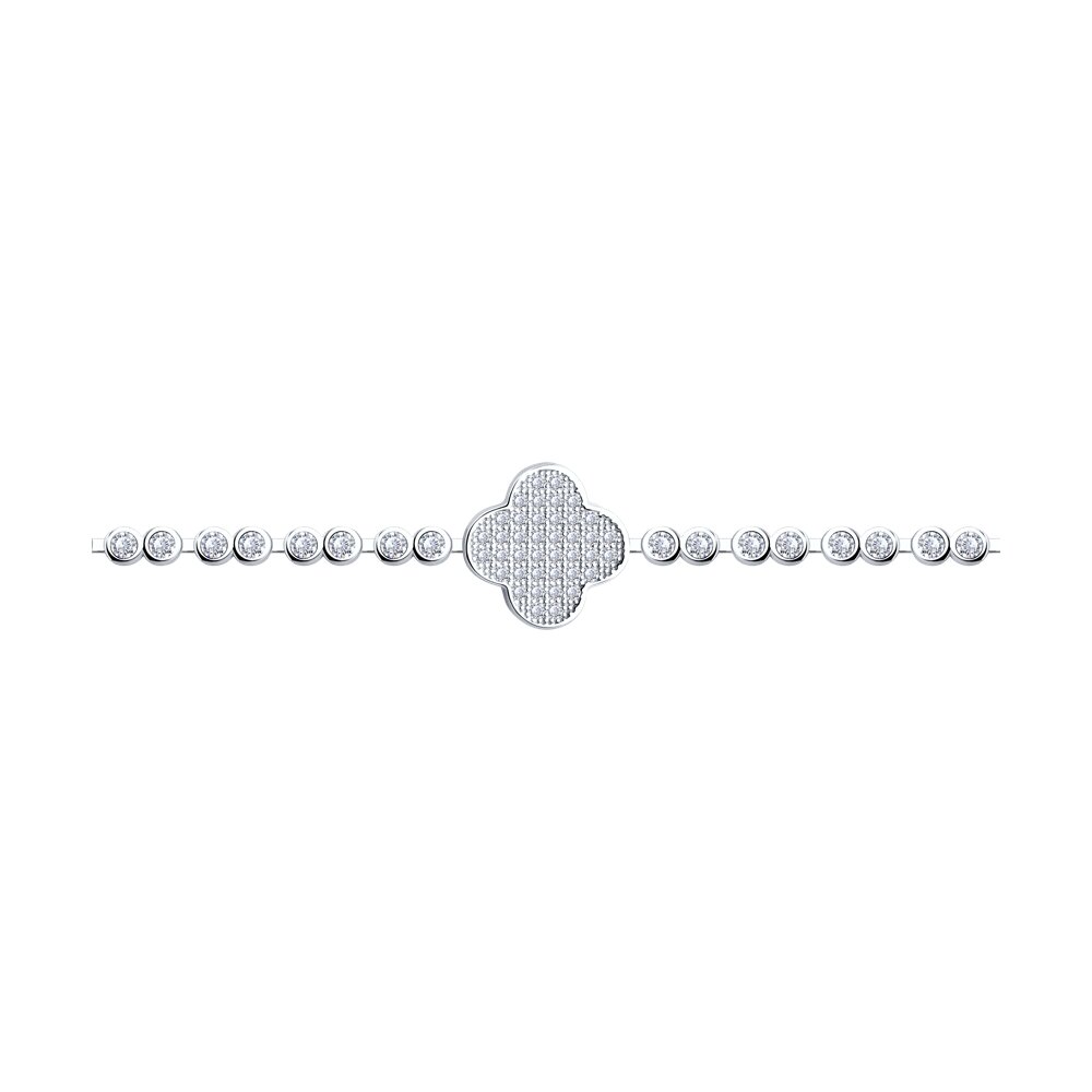 Браслет SOKOLOV из серебра с фианитами, фото 2