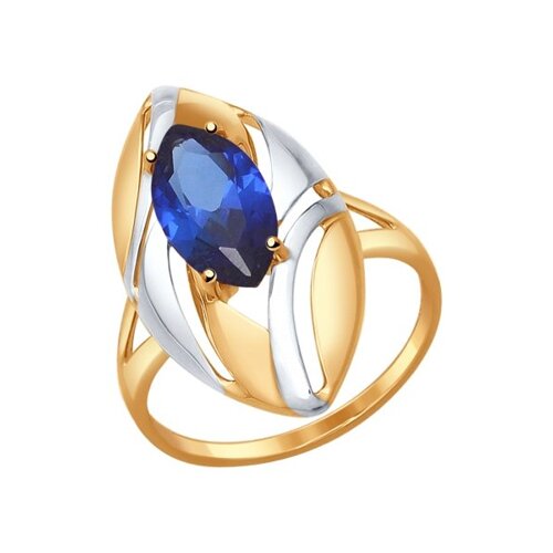 

Кольцо SOKOLOV из золота с корундом сапфировым (синт.)