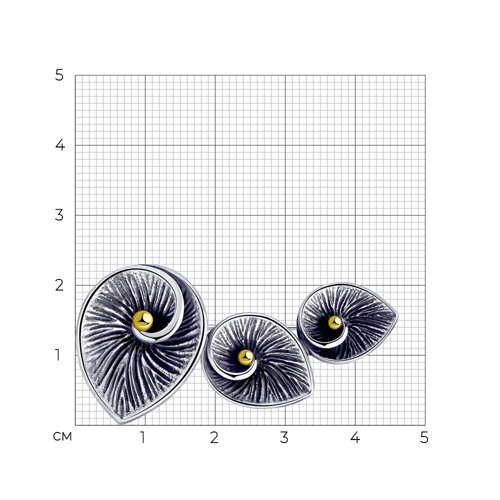 Брошь из золочёного серебра - фото 3