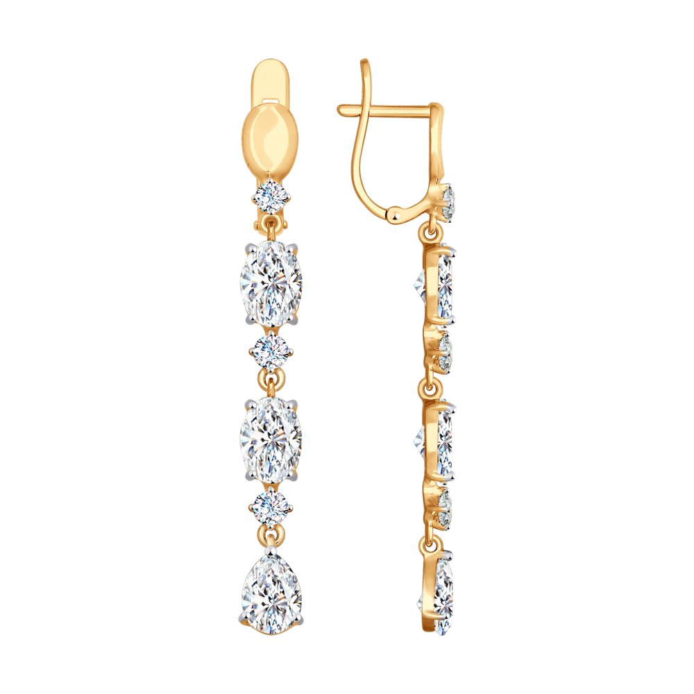 

Серьги SOKOLOV из золота со Swarovski Zirconia