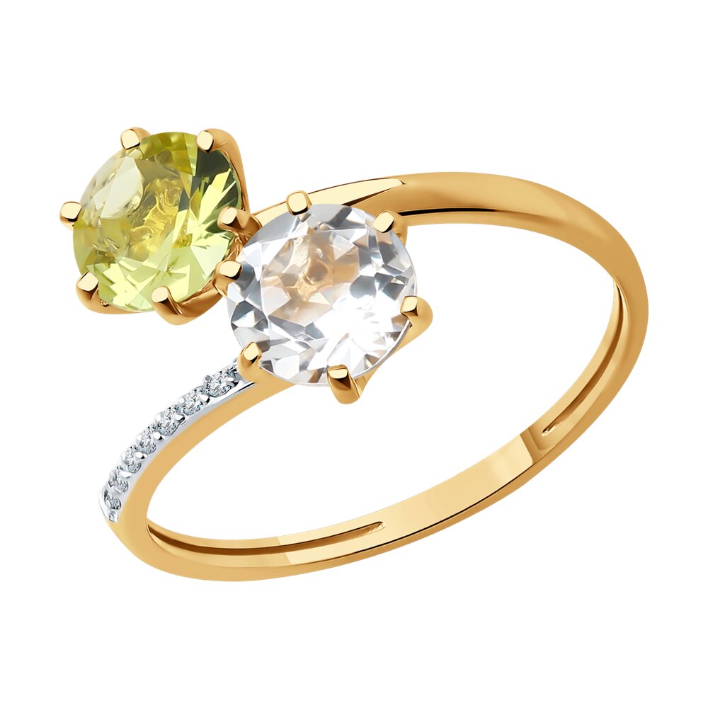 

Кольцо SOKOLOV Diamonds из золота с бриллиантами и миксом камней