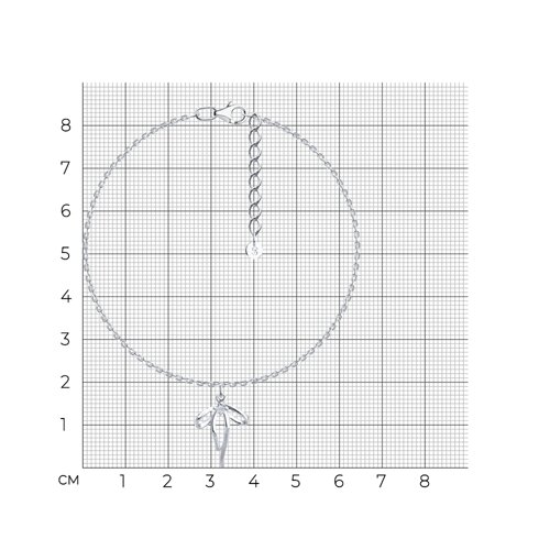 Браслет из серебра с фианитом - фото 6