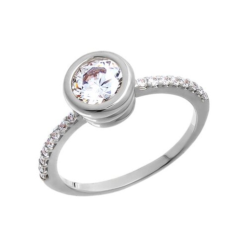 

Кольцо SOKOLOV из белого золота со swarovski zirconia