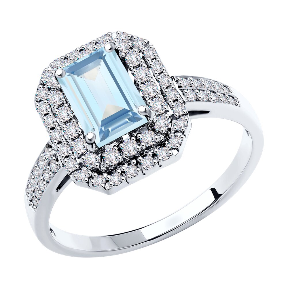 

Кольцо SOKOLOV Diamonds из белого золота с бриллиантами и