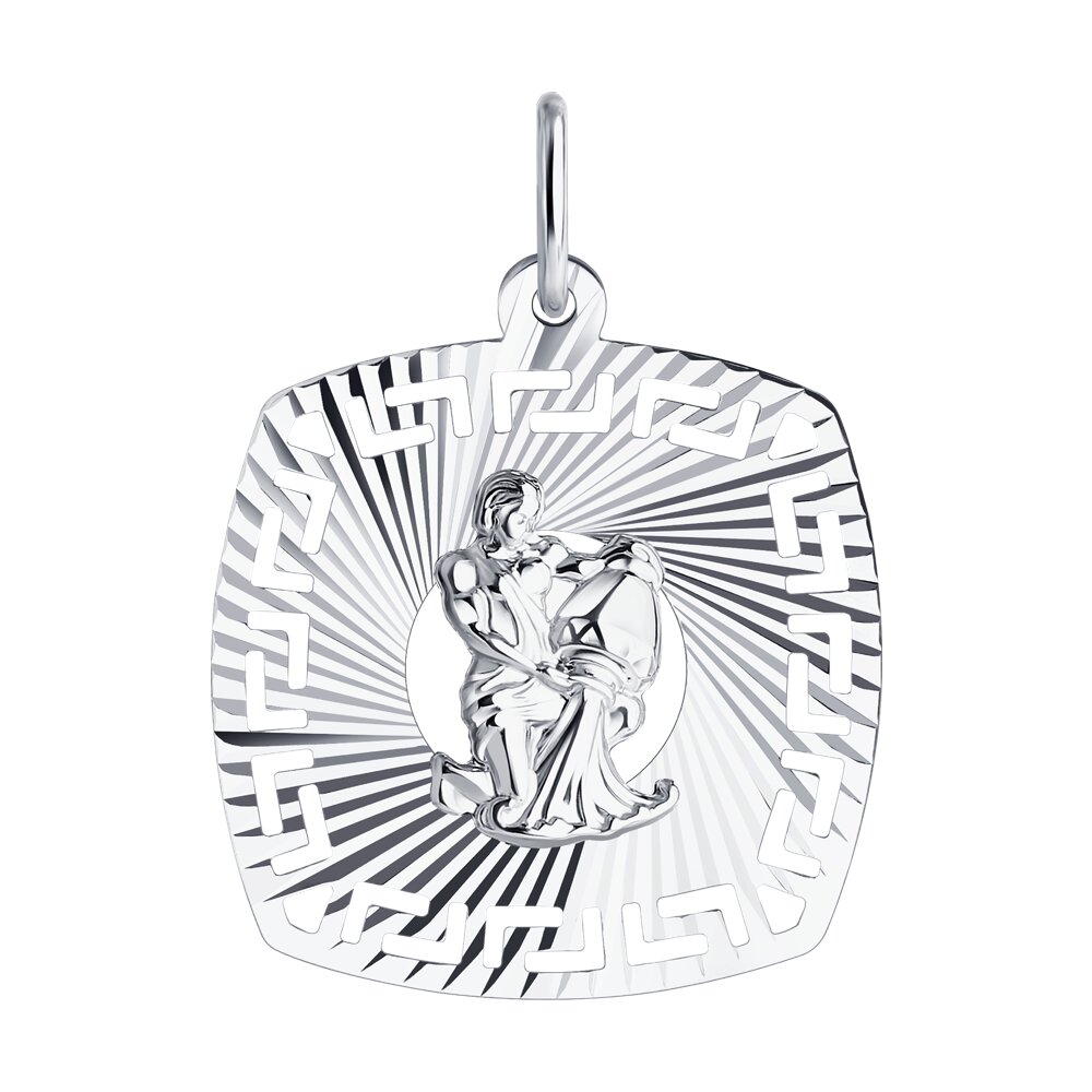 фото Подвеска «знак зодиака водолей» sokolov из серебра