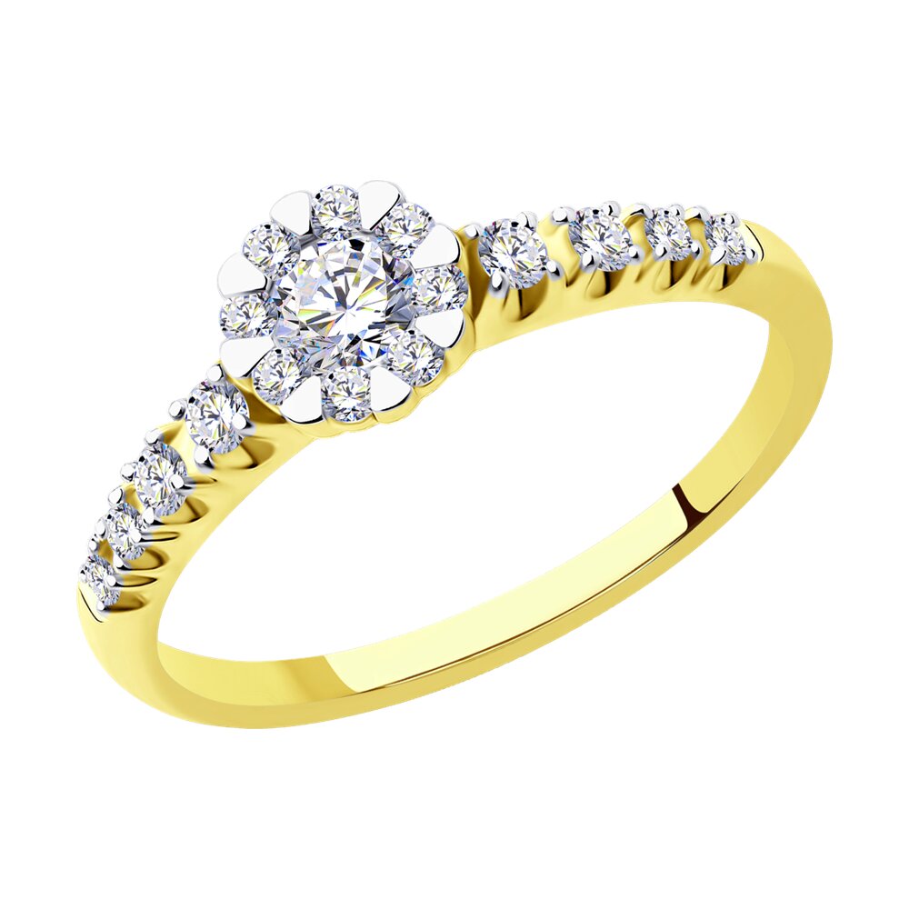 

Кольцо SOKOLOV Diamonds из желтого золота с бриллиантами