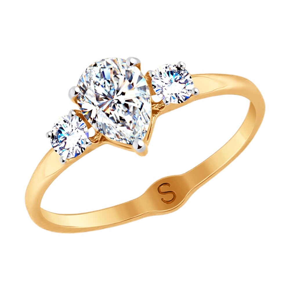 

Кольцо SOKOLOV из золота со Swarovski Zirconia