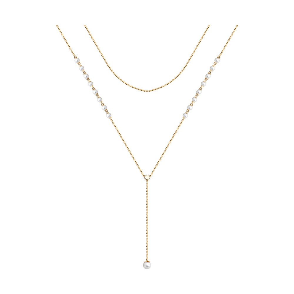 

Колье SOKOLOV из серебра с жемчугом Swarovski