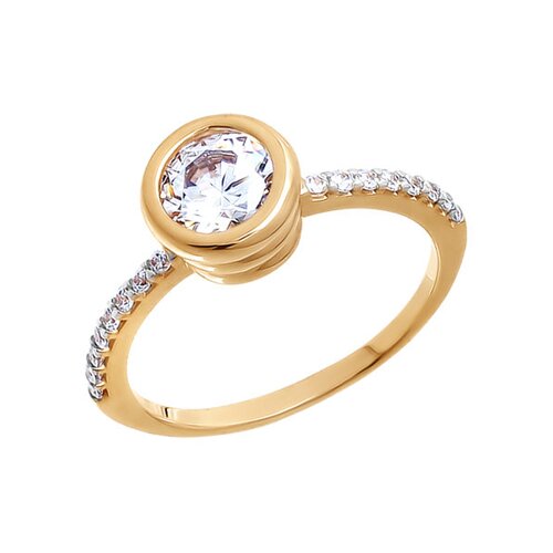 

Кольцо SOKOLOV из золота со swarovski zirconia