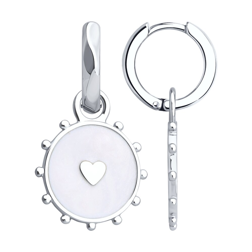 Серьги SOKOLOV из серебра с эмалью