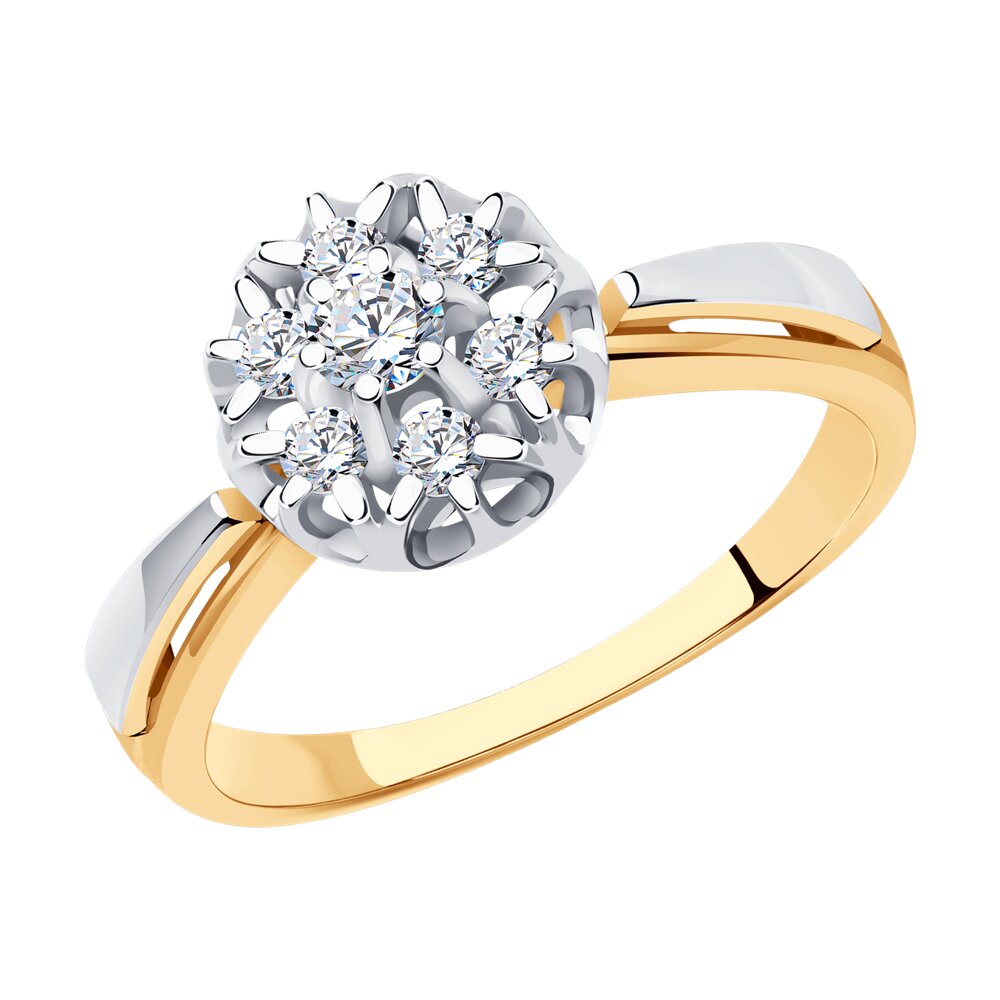 

Кольцо SOKOLOV Diamonds из комбинированного золота с бриллиантами