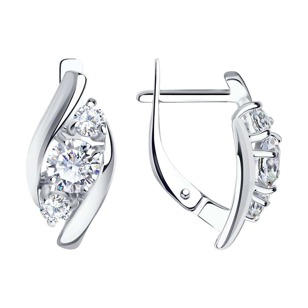 

Серьги SOKOLOV из серебра с фианитами