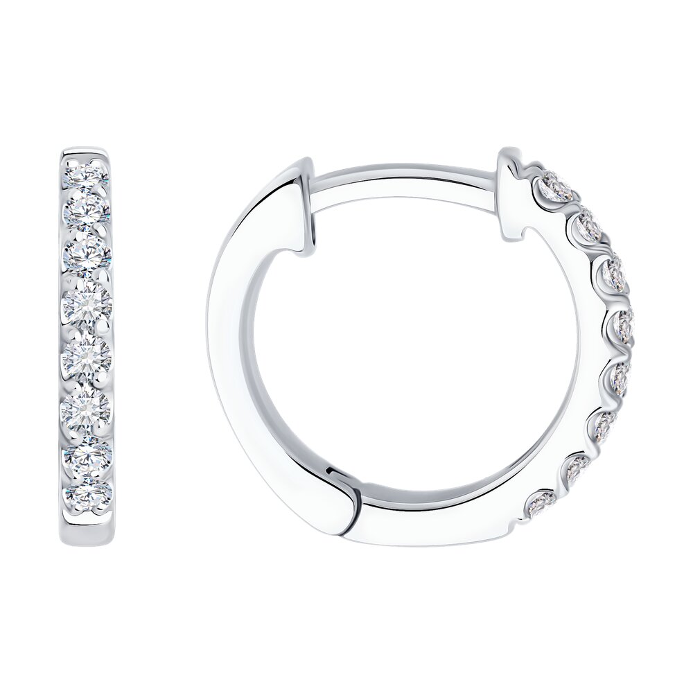 Серьги SOKOLOV из белого золота с бриллиантами