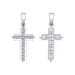 Подвеска SOKOLOV Diamonds из белого золота с бриллиантами