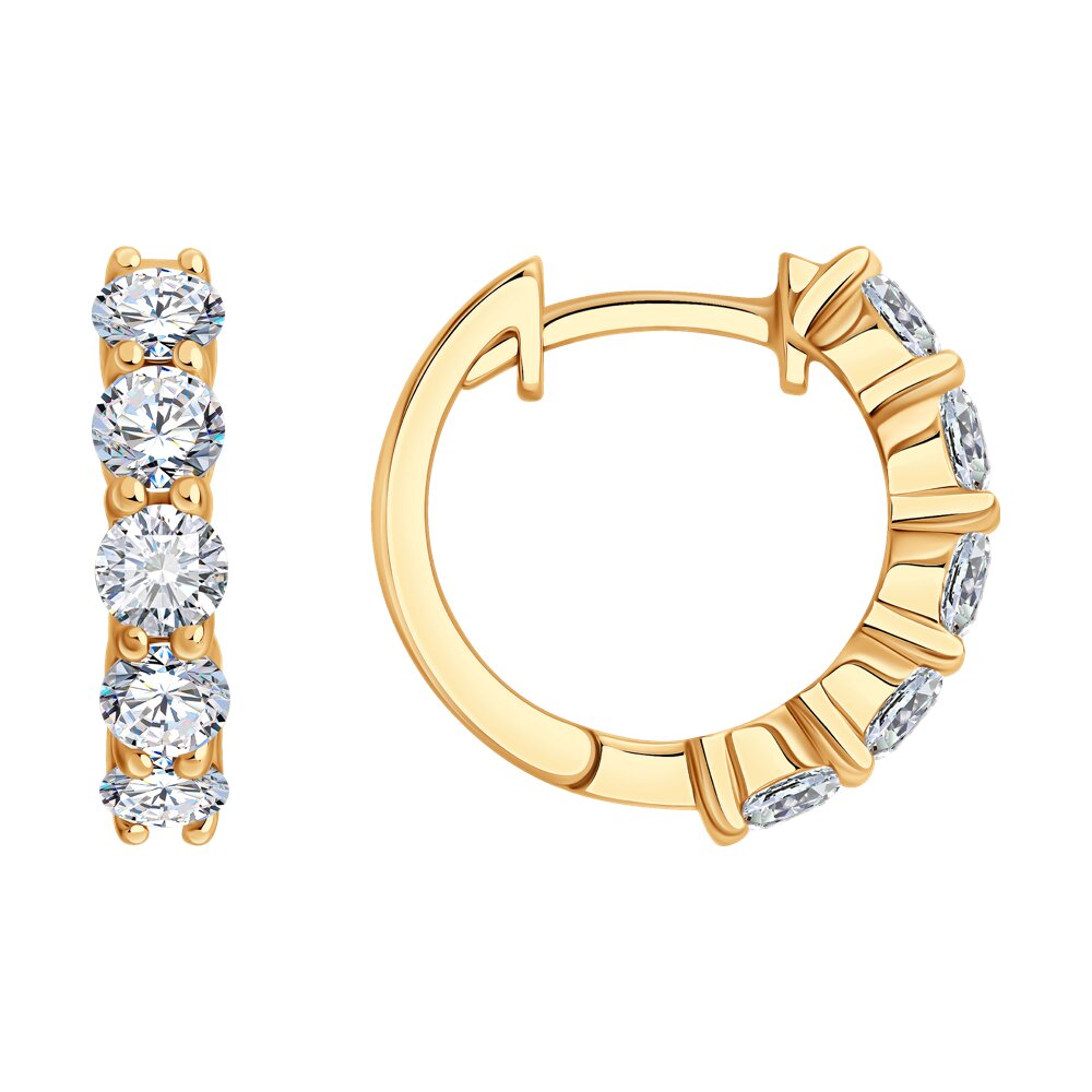 Серьги SOKOLOV из золота с бриллиантами выращенными 344990₽