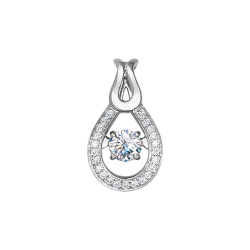 

Подвеска SOKOLOV из белого золота с бриллиантами и топазом swarovski