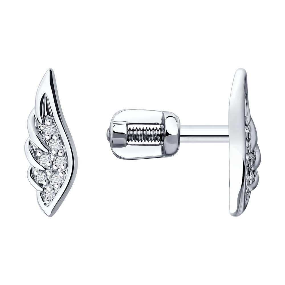 Серьги SOKOLOV из белого золота с бриллиантами 36000₽