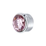 Вставка из серебра с розовым Swarovski Zirconia