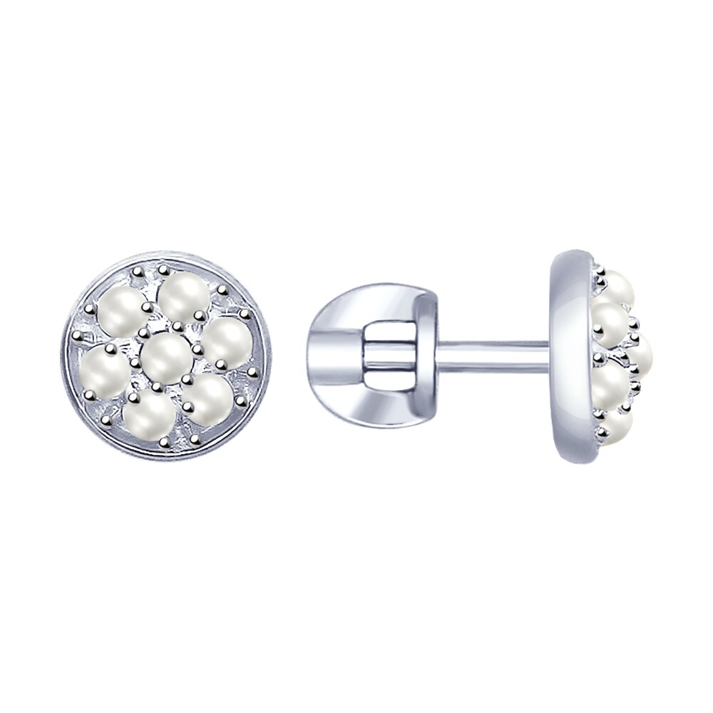 

Серьги SOKOLOV из серебра с жемчугом Swarovski