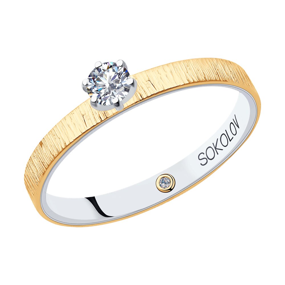 

Помолвочное кольцо SOKOLOV Diamonds из комбинированного золота с бриллиантами