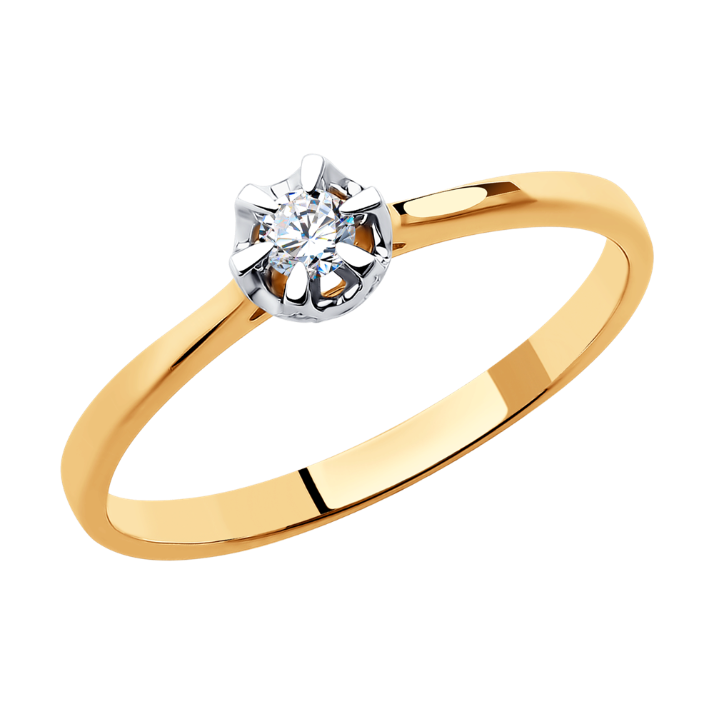 фото Помолвочное кольцо sokolov diamonds из золота 585 пробы с бриллиантами