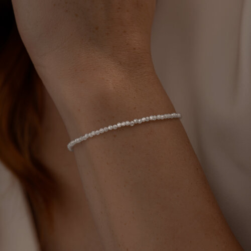 Браслет из серебра с фианитами - фото 4