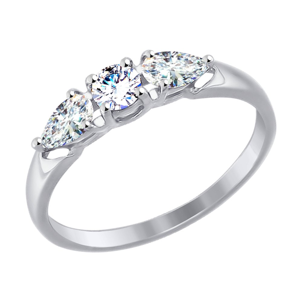 

Кольцо SOKOLOV из белого золота со Swarovski Zirconia