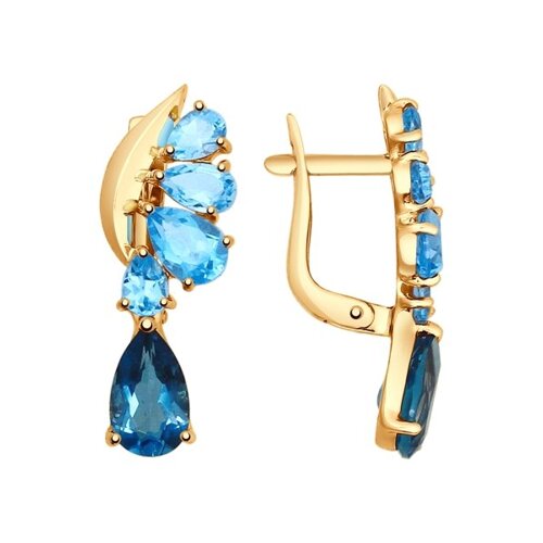 

Серьги SOKOLOV из золота с полудрагоценными вставками