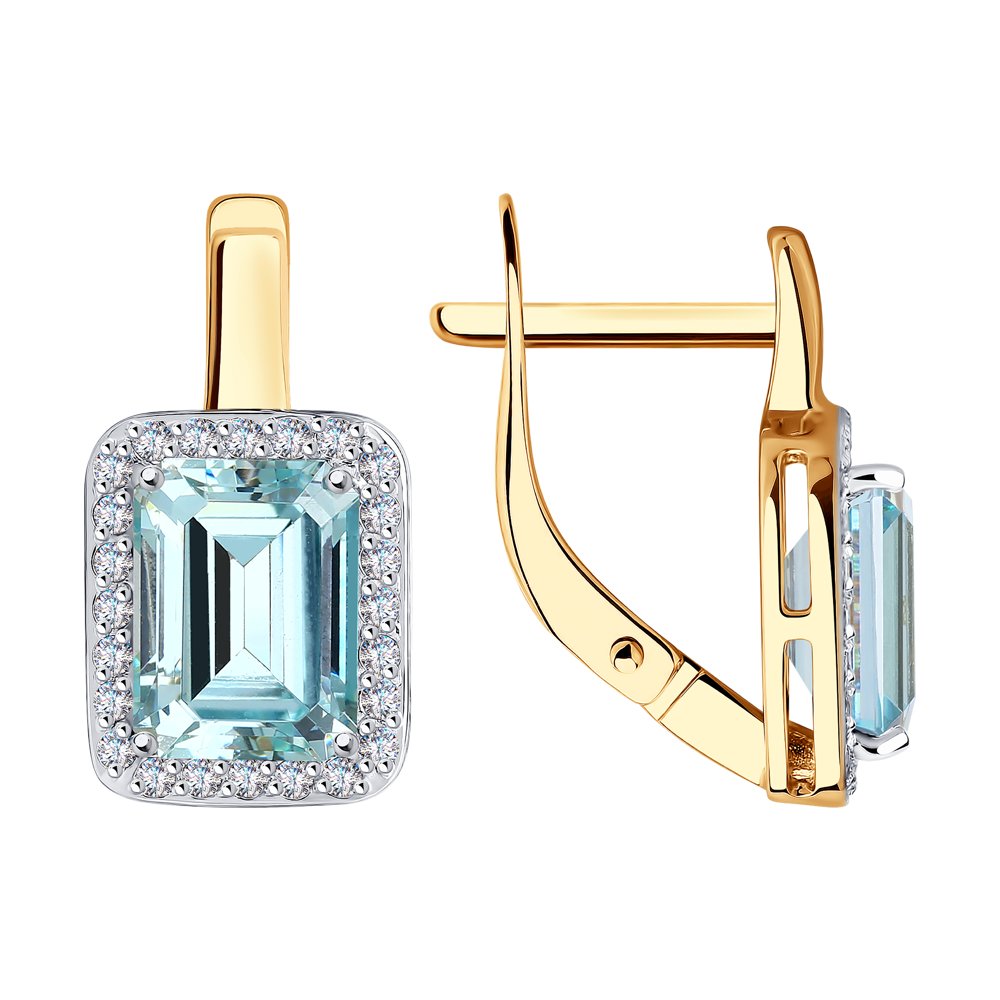 

Серьги SOKOLOV из золота с фианитами