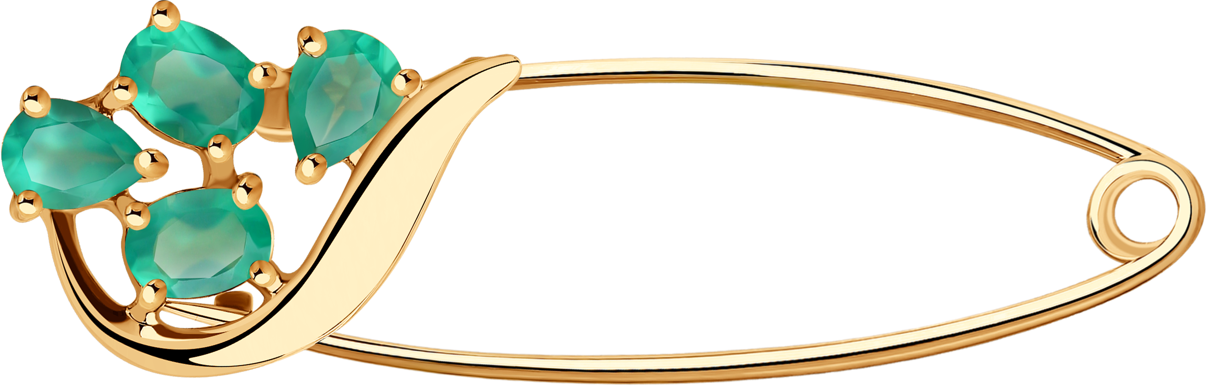 Брошь SOKOLOV из золота с агатами 9750₽