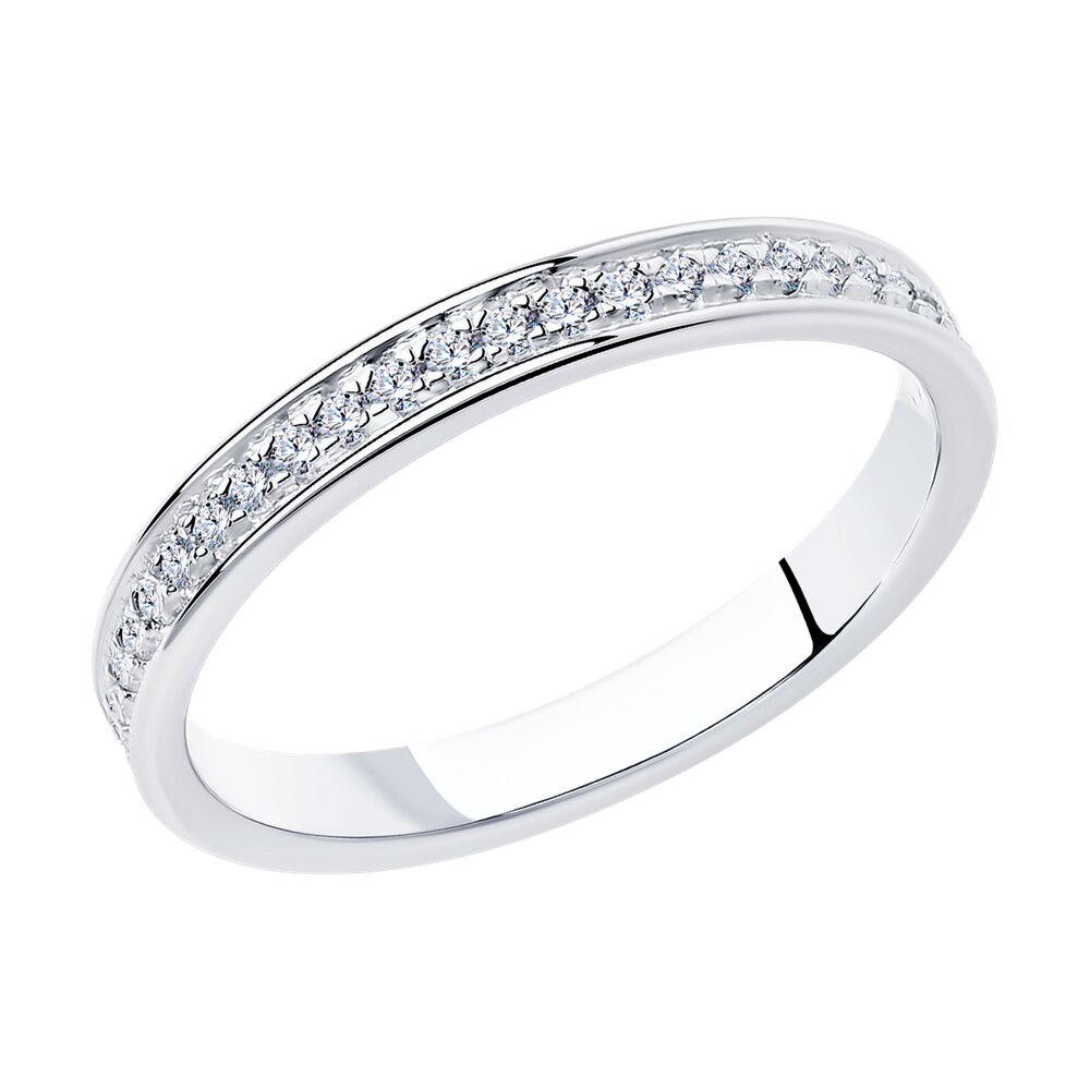 Кольцо SOKOLOV из серебра с фианитами