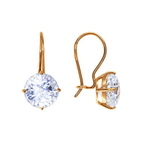 

Серьги SOKOLOV из золота со swarovski zirconia