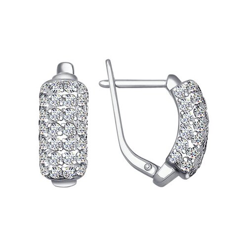 

Серьги SOKOLOV из белого золота с фианитами